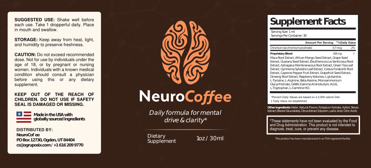 NeuroCoffee 5-bottle bundle for daily focus mental clarity steady energy and cognitive wellness